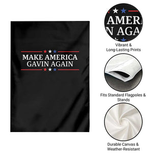 Make America Gavin Again Garden Flag Gavin Newsom Support Stars And Stripes TS11 Print Your Wear