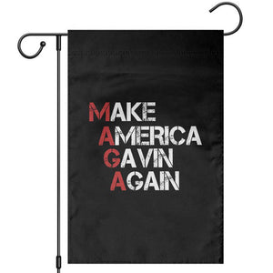 Make America Gavin Again Garden Flag Gavin Newsom Support TS11 Black Print Your Wear