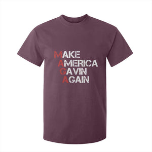 Make America Gavin Again T Shirt For Kid Gavin Newsom Support TS11 Maroon Print Your Wear