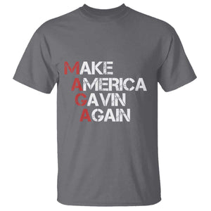 Make America Gavin Again T Shirt Gavin Newsom Support TS11 Charcoal Print Your Wear