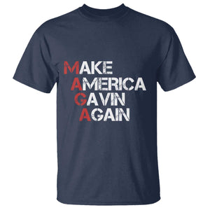 Make America Gavin Again T Shirt Gavin Newsom Support TS11 Navy Print Your Wear