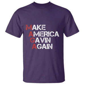 Make America Gavin Again T Shirt Gavin Newsom Support TS11 Purple Print Your Wear