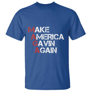 Make America Gavin Again T Shirt Gavin Newsom Support TS11 Royal Blue Print Your Wear
