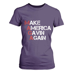 Make America Gavin Again T Shirt For Women Gavin Newsom Support TS11 Purple Print Your Wear