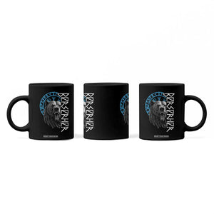 Viking Berserker Bear Warrior Odin Runes Nordic Compass Coffee Mug TS11 Print Your Wear