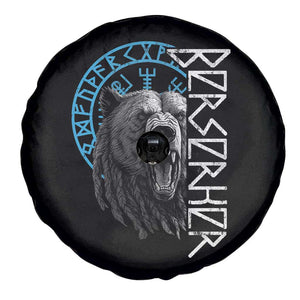 Viking Berserker Bear Warrior Odin Runes Nordic Compass Spare Tire Cover TS11 Print Your Wear