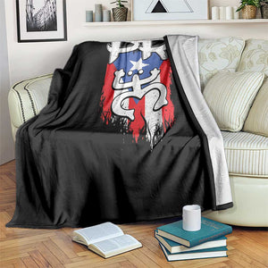 Puerto Rico Flag Hispanic Heritage Month Boricua Taino Coqui Frog Throw Blanket TS11 Print Your Wear