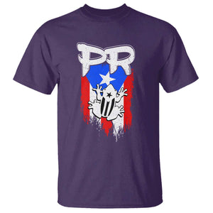 Puerto Rico Flag Hispanic Heritage Month Boricua Coqui Frog T Shirt TS11 Purple Print Your Wear