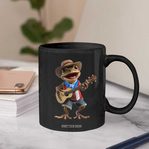 Puerto Rico Coqui Frog Puerto Rican Flag Taino Boricua Guitar Coffee Mug TS11 Print Your Wear