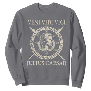 Julius Caesar Sweatshirt Veni Vidi Vici Roman History TS11 Charcoal Print Your Wear