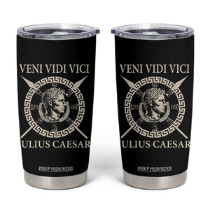 Julius Caesar Tumbler Cup Veni Vidi Vici Roman History TS11 Black Print Your Wear