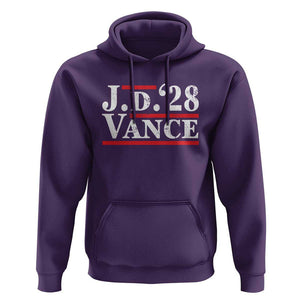 J.D Vance'28 Hoodie US Presidential Election Vintage Stripes TS11 Purple Print Your Wear