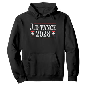 J.D Vance 2028 Hoodie Vintage Striped Star TS11 Black Print Your Wear