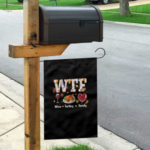 Thanksgiving Garden Flag WTF Wine Turkey Family Autumn Season Leaves TS11 Print Your Wear