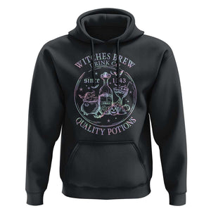 Halloween Witch Drinks Hoodie Witches Brew Drink Co Since 1543 TS11 Black Print Your Wear