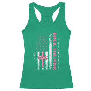 Breast Cancer Awareness Racerback Tank Top Back The Pink Warrior American Flag TS11 Irish Green Print Your Wear