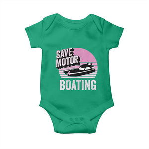Funny Save Motor Boating Baby Onesie Breast Cancer Pink Ribbon TS11 Irish Green Print Your Wear