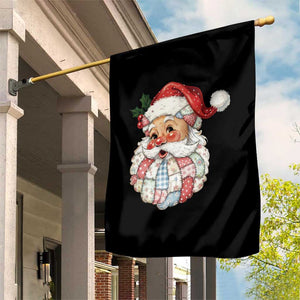 Vintage Retro Patchwork Santa Xmas Garden Flag Merry Christmas Holiday TS11 Print Your Wear