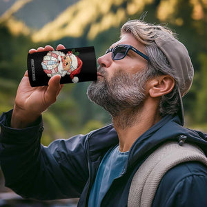 Vintage Retro Patchwork Santa Xmas 4 in 1 Can Cooler Tumbler Merry Christmas Holiday TS11 Print Your Wear