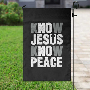 Christian Know Jesus Know Peace Garden Flag Religion God Church Bible TS11 Print Your Wear