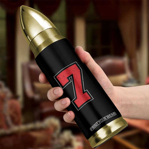 Number 7 Bullet Tumbler Fan Varsity Sports Team 67 Jersey Number TS11 Print Your Wear