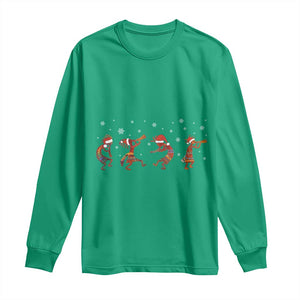 Funny Christmas Native American Long Sleeve Shirt Santa Kokopeli Snowflake TS11 Irish Green Print Your Wear