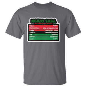 Nguzo Saba The 7 Principles Of Kwanzaa T Shirt TS11 Charcoal Print Your Wear