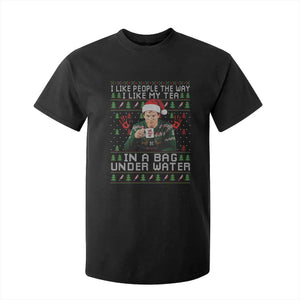 Funny Christmas Crime Drama T Shirt For Kid I Like People The Way I Like My Tea In A Bag Under Water TS11 Black Print Your Wear