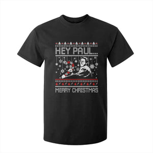 Funny Christmas Psycho T Shirt For Kid Hey Paul Merry Christmas Serrial Killer Movie TS11 Black Print Your Wear