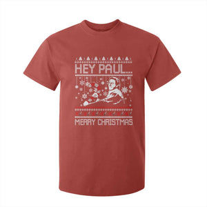 Funny Christmas Psycho T Shirt For Kid Hey Paul Merry Christmas Serrial Killer Movie TS11 Red Print Your Wear