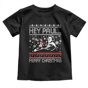 Funny Christmas Psycho Toddler T Shirt Hey Paul Merry Christmas Serrial Killer Movie TS11 Black Print Your Wear