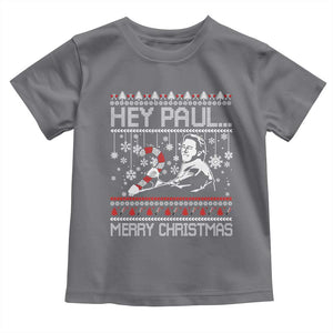 Funny Christmas Psycho Toddler T Shirt Hey Paul Merry Christmas Serrial Killer Movie TS11 Charcoal Print Your Wear