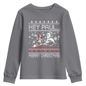 Funny Christmas Psycho Youth Sweatshirt Hey Paul Merry Christmas Serrial Killer Movie TS11 Charcoal Print Your Wear