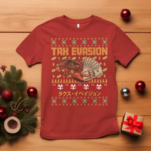 Tax Evasion Lobster Christmas T Shirt Funny Sarcasm Oddly Specific Meme TS11 Red Print Your Wear