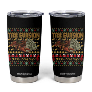 Tax Evasion Lobster Christmas Tumbler Cup Funny Sarcasm Oddly Specific Meme TS11 Black Print Your Wear