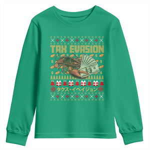 Tax Evasion Lobster Christmas Youth Sweatshirt Funny Sarcasm Oddly Specific Meme TS11 Irish Green Print Your Wear