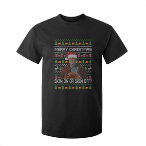 Ed Gein Christmas T Shirt For Kid Funny Merry Christmas Skin On Or Skin Off Turkey TS11 Black Print Your Wear