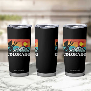 Funny Colorado Skiing Bigfoot Snow Mountain Winter Sport Tumbler Cup TS11 Print Your Wear
