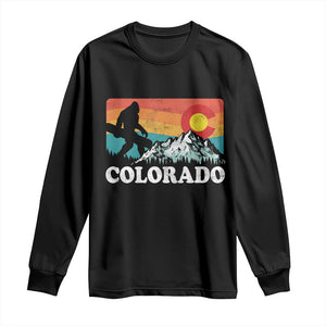 Funny Colorado Snowboarding Bigfoot Mountain Winter Sport Long Sleeve Shirt TS11 Black Print Your Wear