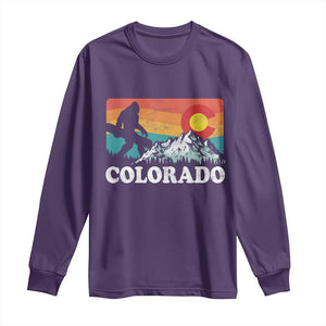 Funny Colorado Snowboarding Bigfoot Mountain Winter Sport Long Sleeve Shirt TS11 Purple Print Your Wear