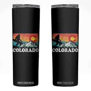Funny Colorado Snowboarding Bigfoot Mountain Winter Sport Skinny Tumbler TS11 Black Print Your Wear