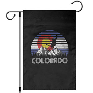 Ski Skiing Colorado Snow Mountain Winter Sport Garden Flag TS11 Black Print Your Wear