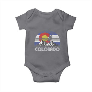 Ski Skiing Colorado Snow Mountain Winter Sport Baby Onesie TS11 Charcoal Print Your Wear