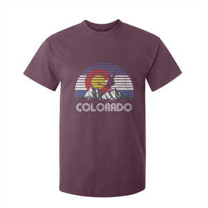 Ski Skiing Colorado Snow Mountain Winter Sport T Shirt For Kid TS11 Maroon Print Your Wear