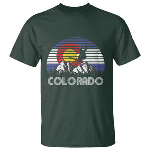 Ski Skiing Colorado Snow Mountain Winter Sport T Shirt TS11 Dark Forest Green Print Your Wear