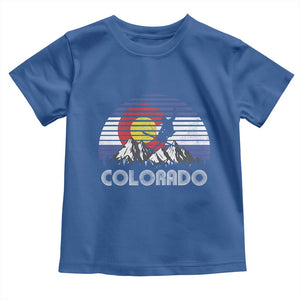 Ski Skiing Colorado Snow Mountain Winter Sport Toddler T Shirt TS11 Royal Blue Print Your Wear