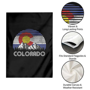 Colorado Flag Mountain 70s Retro Patriotic Colorado State Day Garden Flag TS11 Print Your Wear