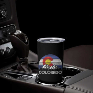 Colorado Flag Mountain 70s Retro Patriotic Colorado State Day Tumbler Cup TS11 Print Your Wear