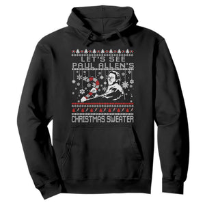 Funny Christmas Psycho Hoodie Lets See Paul Allens Christmas Sweater Serrial Killer Movie TS11 Black Print Your Wear
