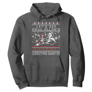 Funny Christmas Psycho Hoodie Lets See Paul Allens Christmas Sweater Serrial Killer Movie TS11 Dark Heather Print Your Wear